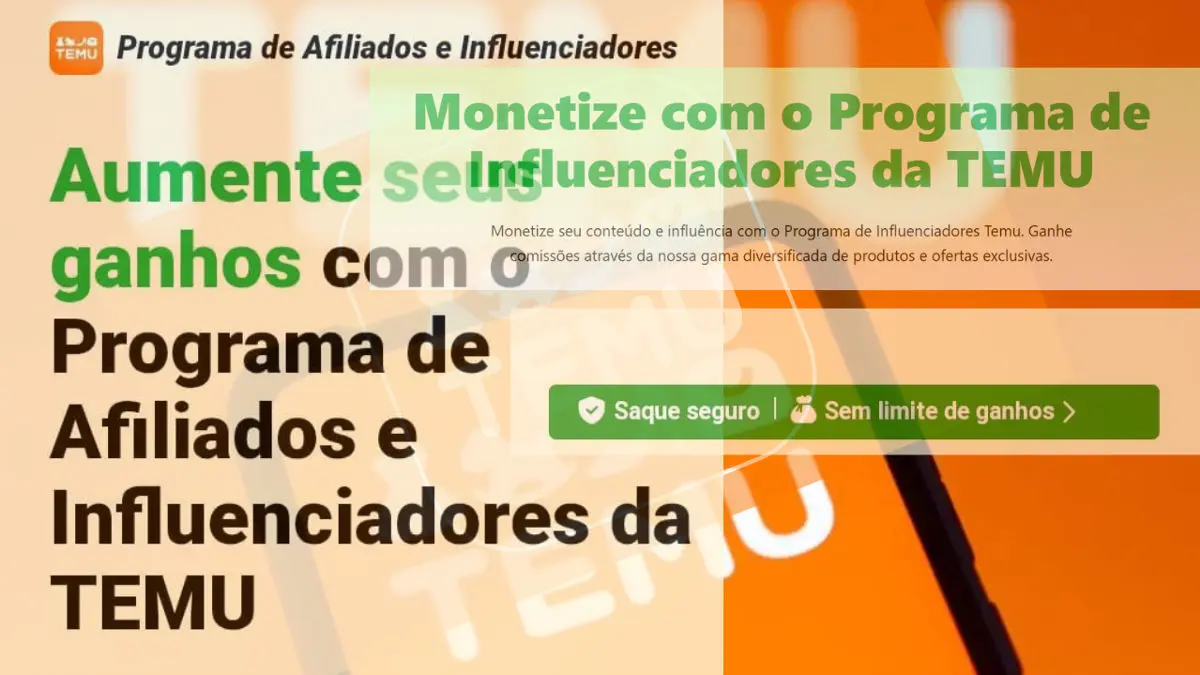 Temu Lança Programa de Influenciadores: Para melhorar a concorrência no Brasil