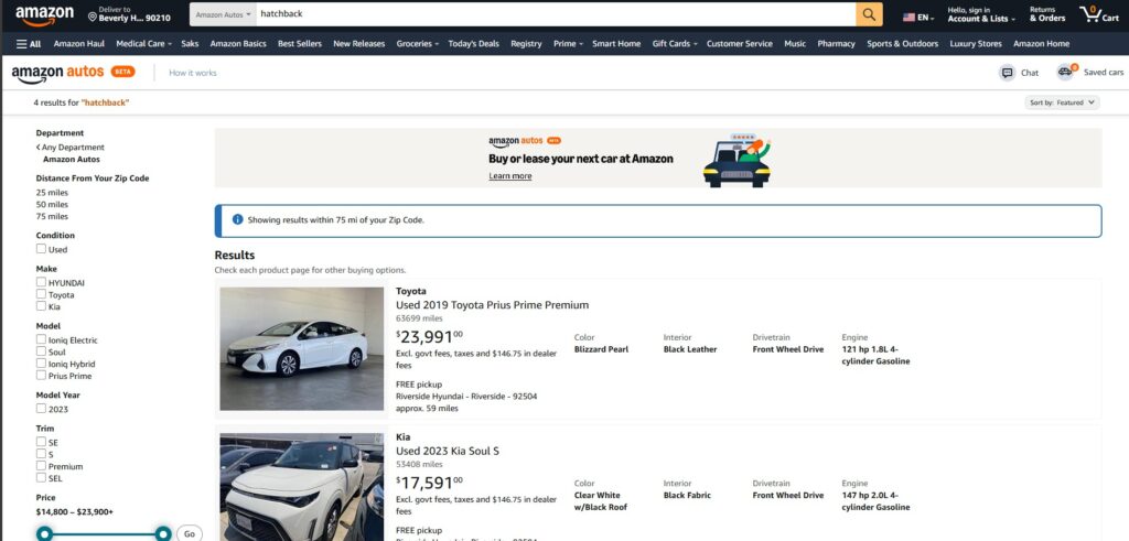 amazon-1-1024x491 Amazon carros usados: Amazon entra no mercado de carros usados e desafia Mercado Livre e OLX