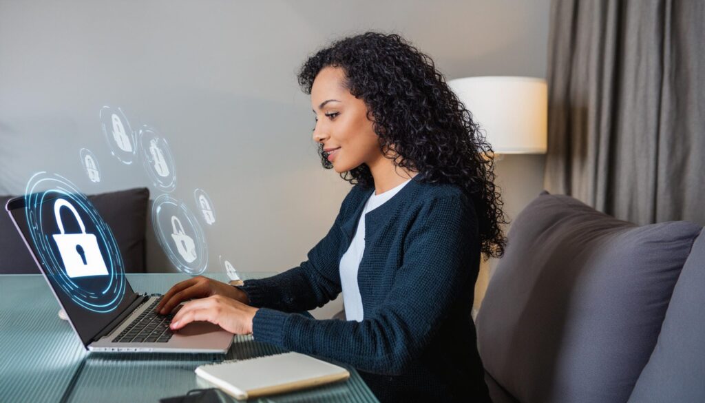 Firefly-Cybersecurity-for-Businesses-in-the-Remote-Work-Era-person-working-from-home-on-laptop-with-scaled-1-1024x585 Fraudes no e-commerce: Black Friday registra 18 mil tentativas de golpe