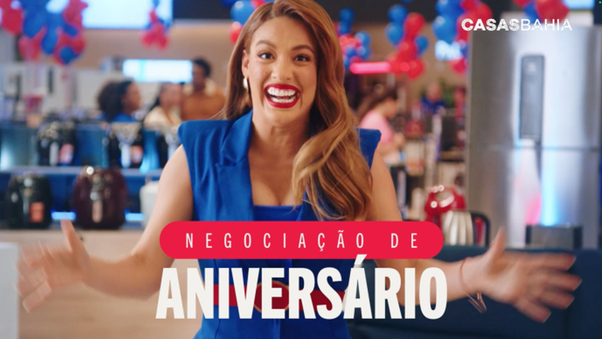 Casas Bahia campanha de aniversário