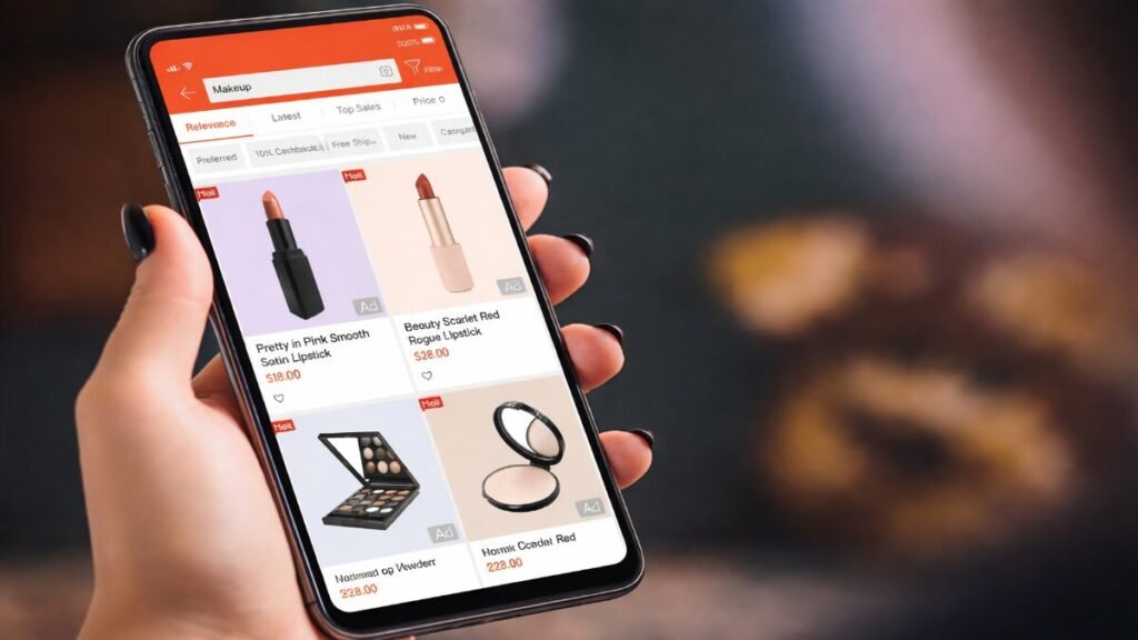 imresizer-Compras-de-maquiagem-pelo-celular-1024x576 Shopee Ads: como funciona e como usar para vender mais
